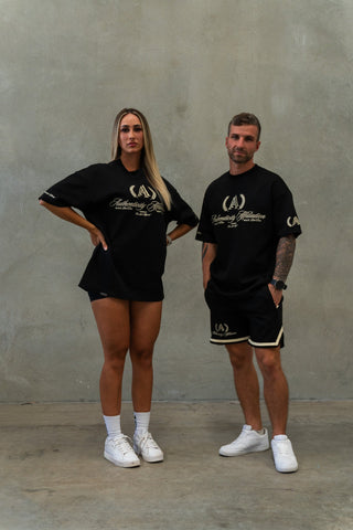 AUTHENTICITY AFFILIATION TEE - PITCH BLACK - On Lock Apparel XS TEES