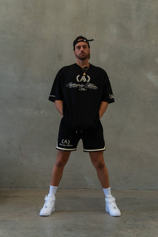 AUTHENTICITY AFFILIATION TEE - PITCH BLACK - On Lock Apparel XS TEES