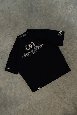 AUTHENTICITY AFFILIATION TEE - PITCH BLACK - On Lock Apparel XS TEES