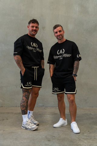 AUTHENTICITY AFFILIATION TEE - PITCH BLACK - On Lock Apparel XS TEES