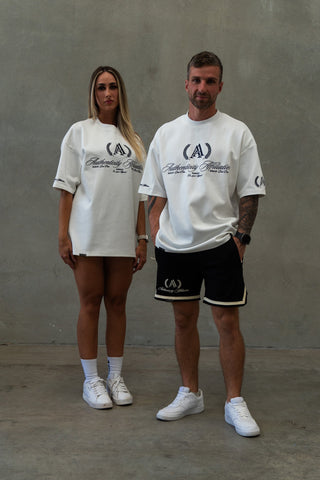 AUTHENTICITY AFFILIATION TEE - SOFT WHITE - On Lock Apparel XS TEES