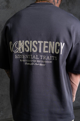 CONSISTENCY TEE - CHARCOAL - TEESOn Lock Apparel