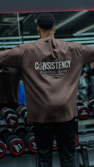 CONSISTENCY TEE - CHOCOLATE - TEESOn Lock Apparel