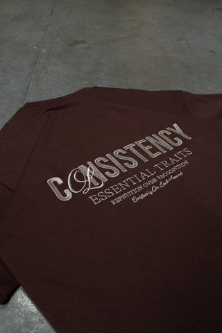 CONSISTENCY TEE - CHOCOLATE - TEESOn Lock Apparel