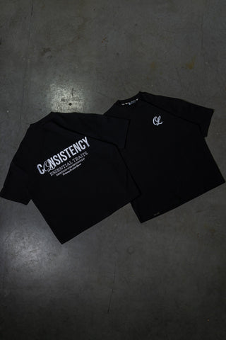 CONSISTENCY TEE - PITCH BLACK - TEESOn Lock Apparel
