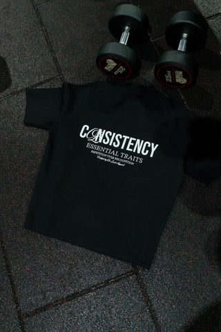CONSISTENCY TEE - PITCH BLACK - TEESOn Lock Apparel