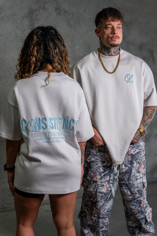 CONSISTENCY TEE - PLATINUM - TEESOn Lock Apparel