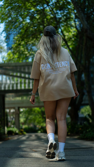 CONSISTENCY TEE - TAN - TEESOn Lock Apparel