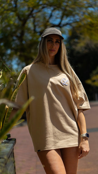 CONSISTENCY TEE - TAN - TEESOn Lock Apparel