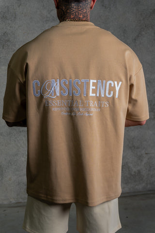 CONSISTENCY TEE - TAN - TEESOn Lock Apparel