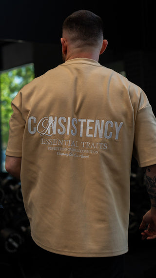 CONSISTENCY TEE - TAN - TEESOn Lock Apparel