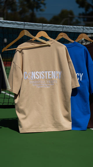CONSISTENCY TEE - TAN - TEESOn Lock Apparel
