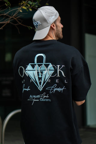 GRATEFUL TEE - PITCH BLACK - TEESOn Lock Apparel