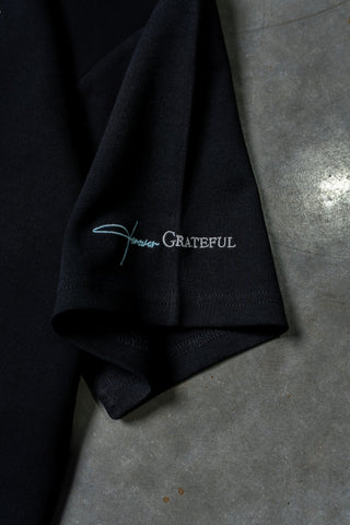 GRATEFUL TEE - PITCH BLACK - TEESOn Lock Apparel