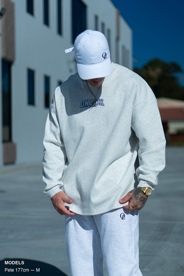 MONOLITH L/S TEE - MARLE GREY