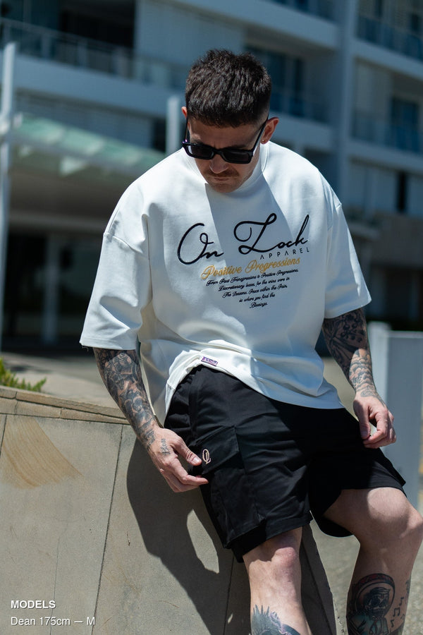 INITIAL CARGO SHORTS - BLACK