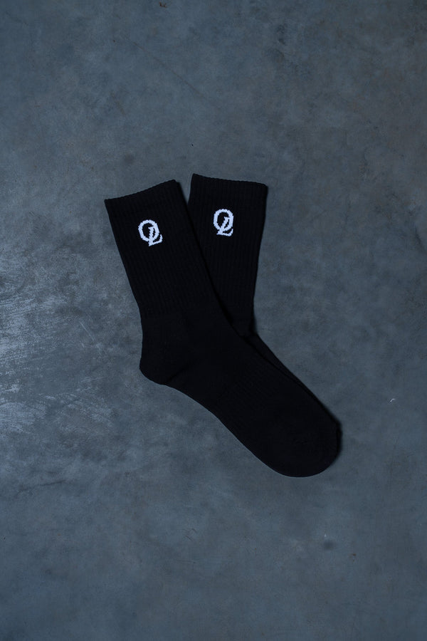 INITIAL SOCKS - BLACK