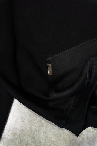 OL SERIES HOODIE - PITCH BLACK FT. ARCTIC BLUE - On Lock Apparel XS HOODIES