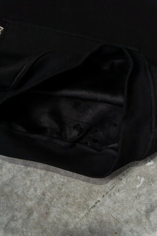 OL SERIES HOODIE - PITCH BLACK FT. ARCTIC BLUE - On Lock Apparel XS HOODIES