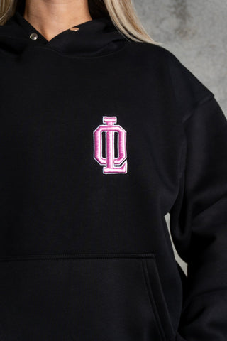 OL SERIES HOODIE - PITCH BLACK FT. PINK - HOODIESOn Lock Apparel