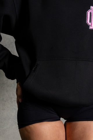 OL SERIES HOODIE - PITCH BLACK FT. PINK - HOODIESOn Lock Apparel