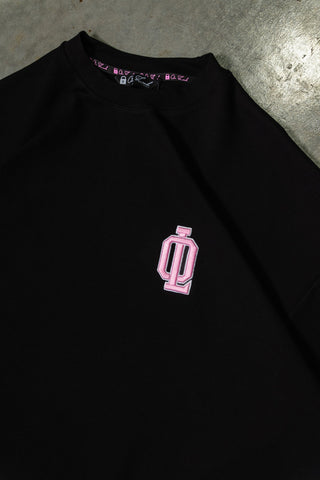 OL SERIES TEE - PITCH BLACK FT. PINK - On Lock Apparel XS TEES