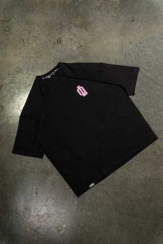 OL SERIES TEE - PITCH BLACK FT. PINK - On Lock Apparel XS TEES