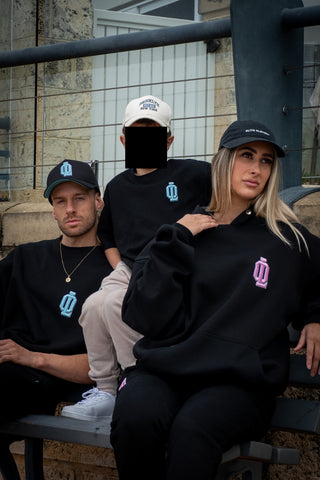 OL SERIES KIDS TEE - PITCH BLACK FT. ARCTIC BLUE