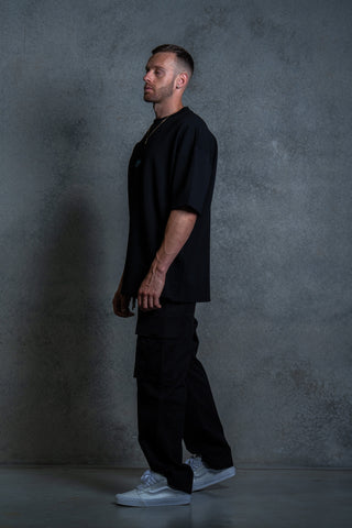 BELIEVE TEE - BLACK FT. BLUE