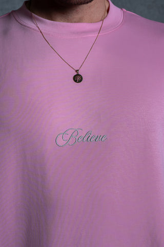BELIEVE TEE - PINK