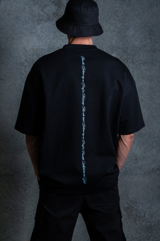 BELIEVE TEE - BLACK FT. BLUE