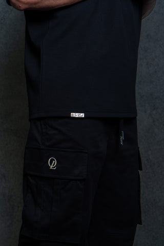 LION HEARTED TEE - PITCH BLACK