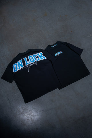 MONOLITH TEE - BLACK FT. ARCTIC BLUE