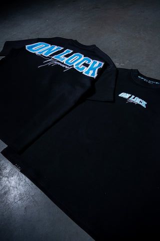 MONOLITH TEE - BLACK FT. ARCTIC BLUE