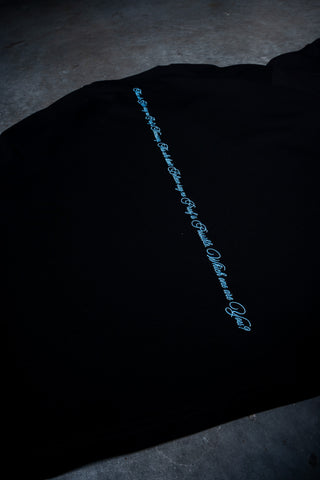 BELIEVE TEE - BLACK FT. BLUE