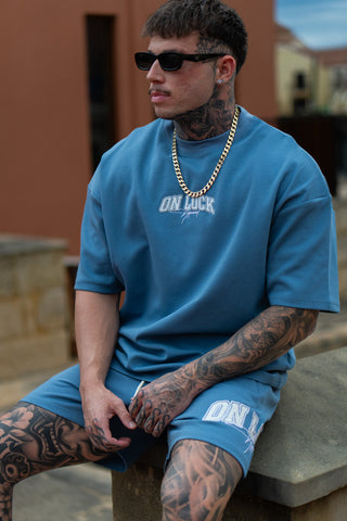 MONOLITH TEE - CERULEAN BLUE