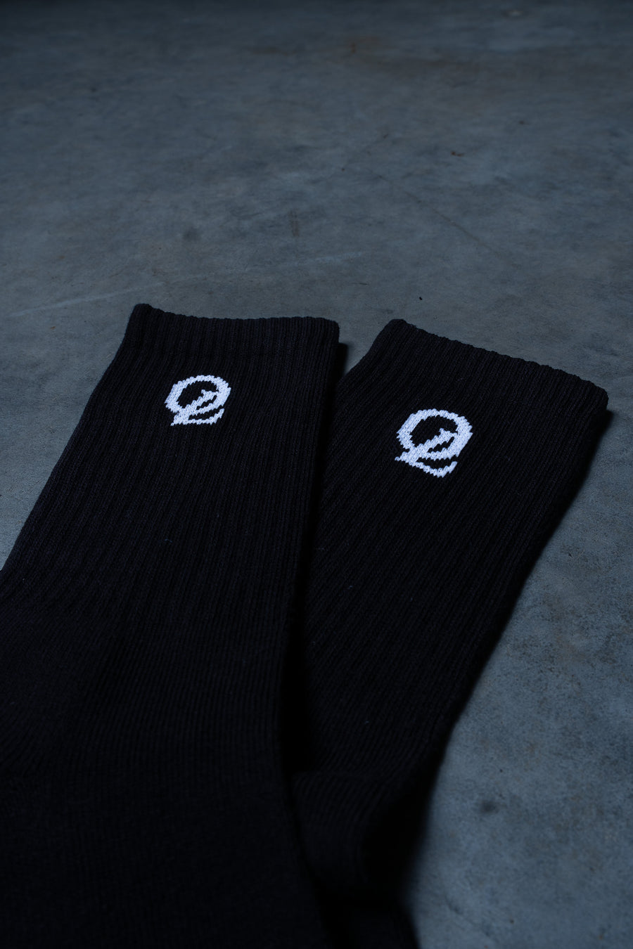 INITIAL SOCKS 3PK - BLACK