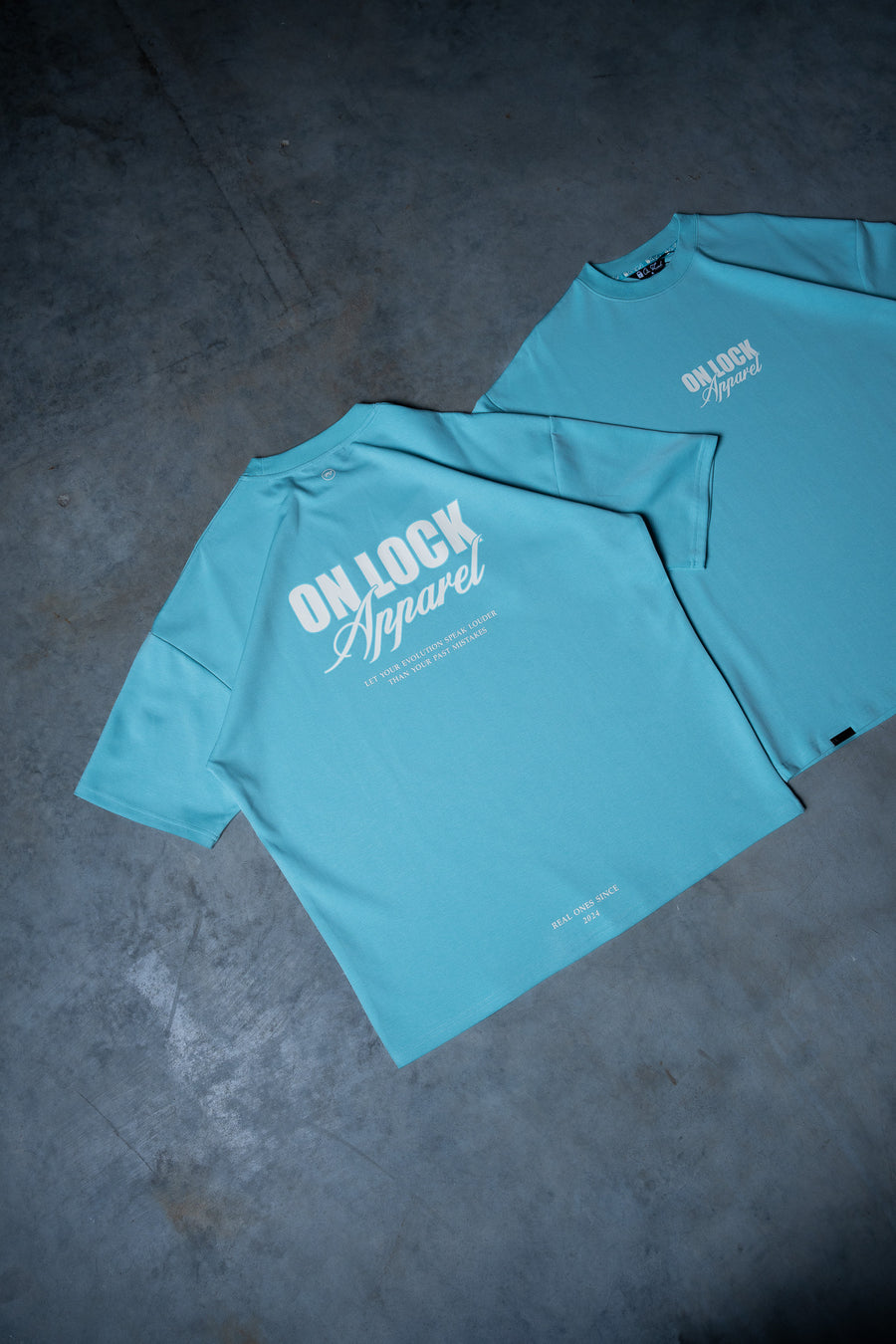 EVOLVE TEE - PISTACHIO BLUE