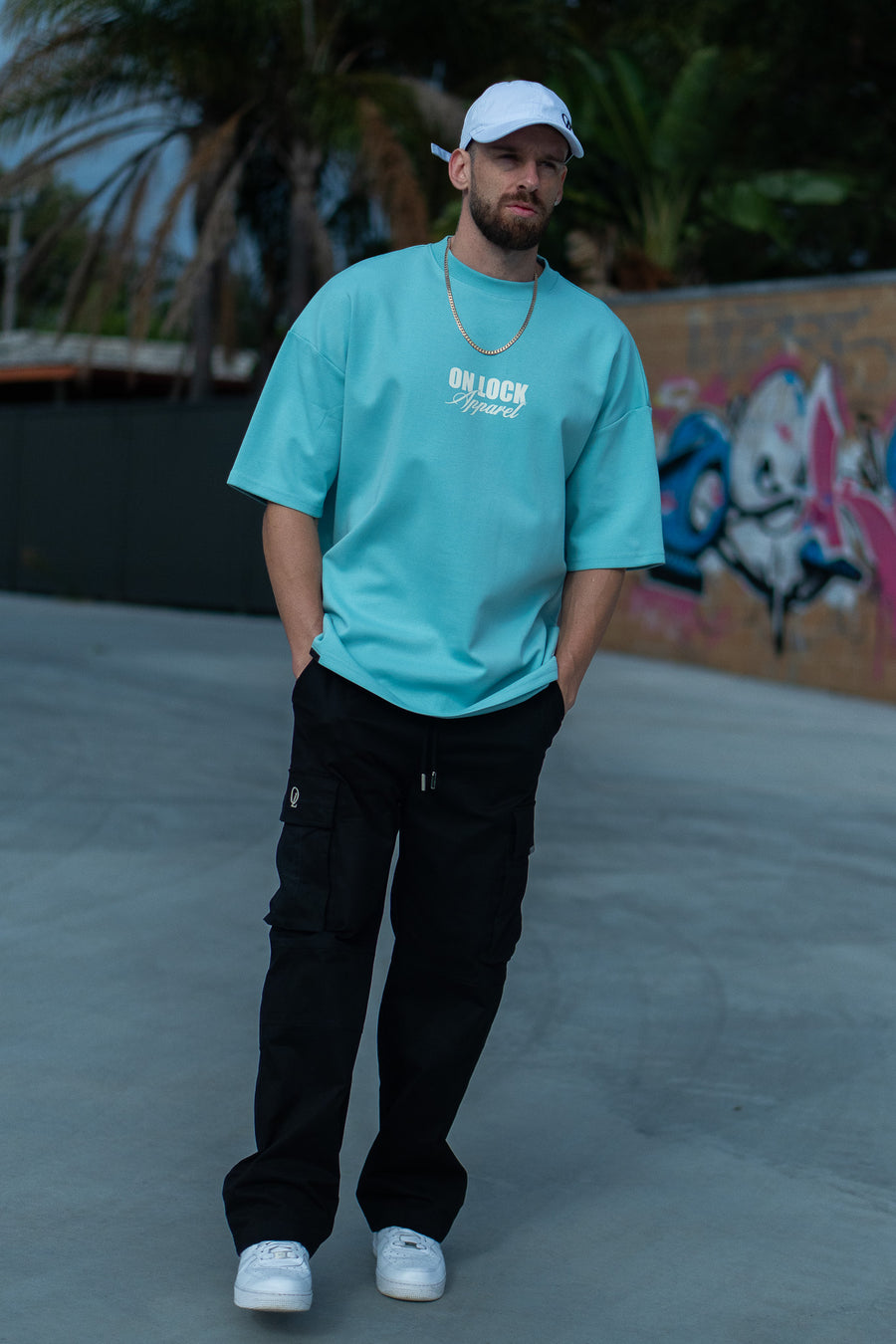 EVOLVE TEE - PISTACHIO BLUE