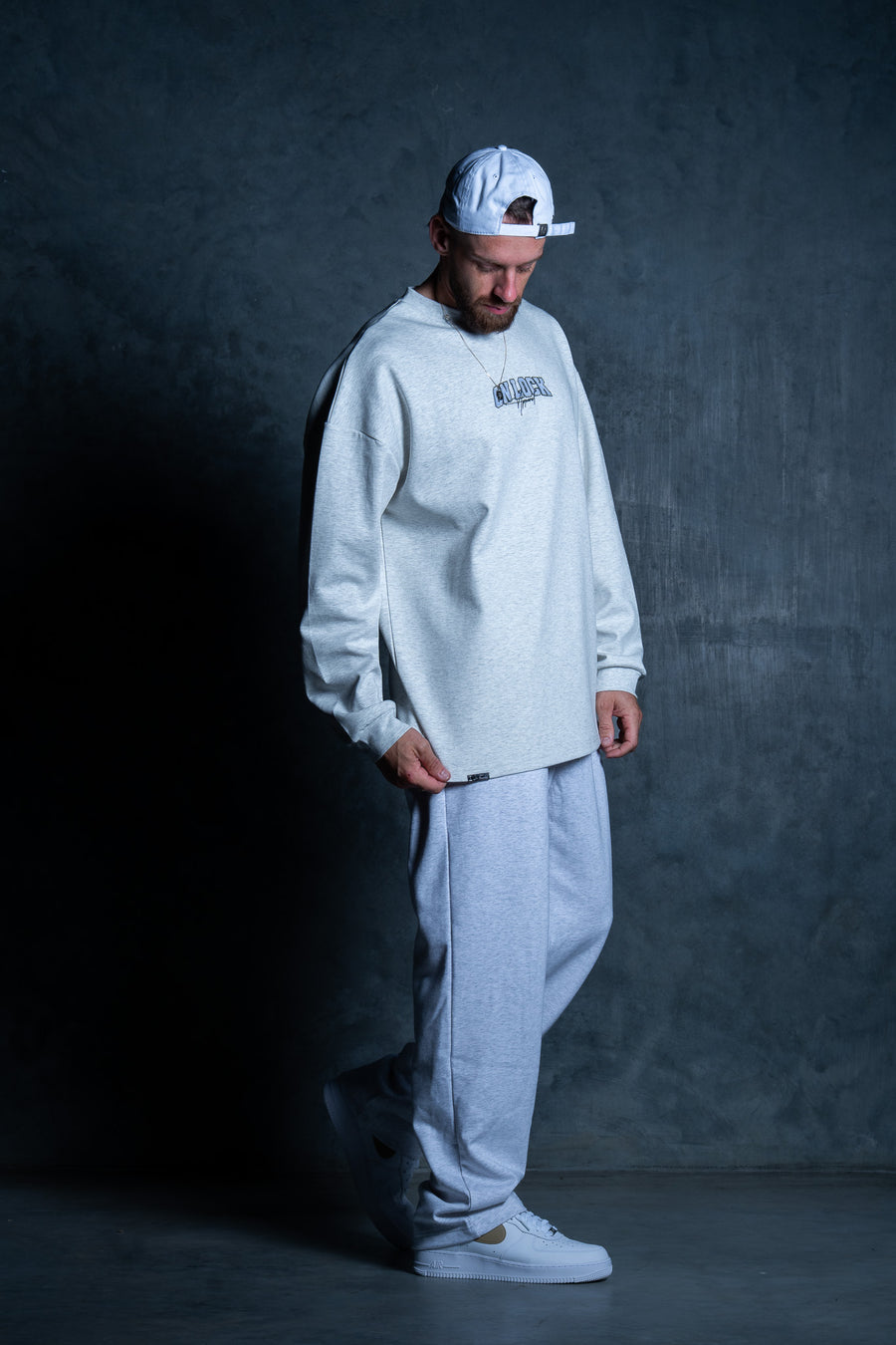 MONOLITH L/S TEE - MARLE GREY