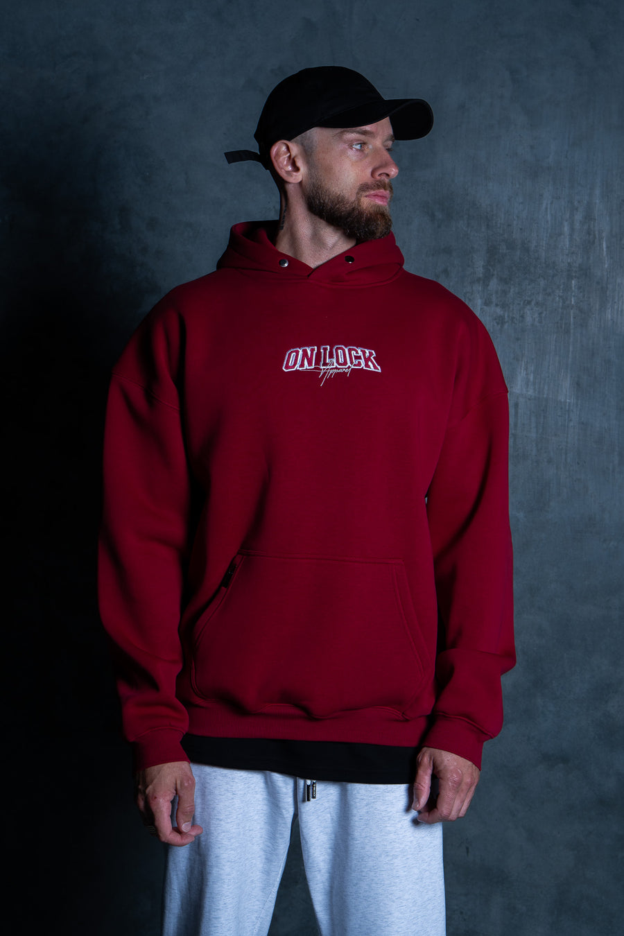 MONOLITH HOODIE - BLOOD RED