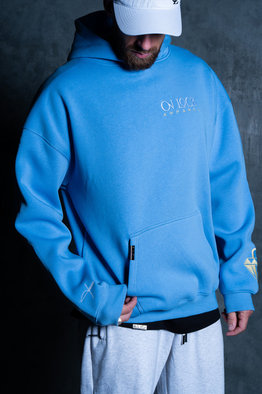 GRATEFUL HOODIE - SKY BLUE