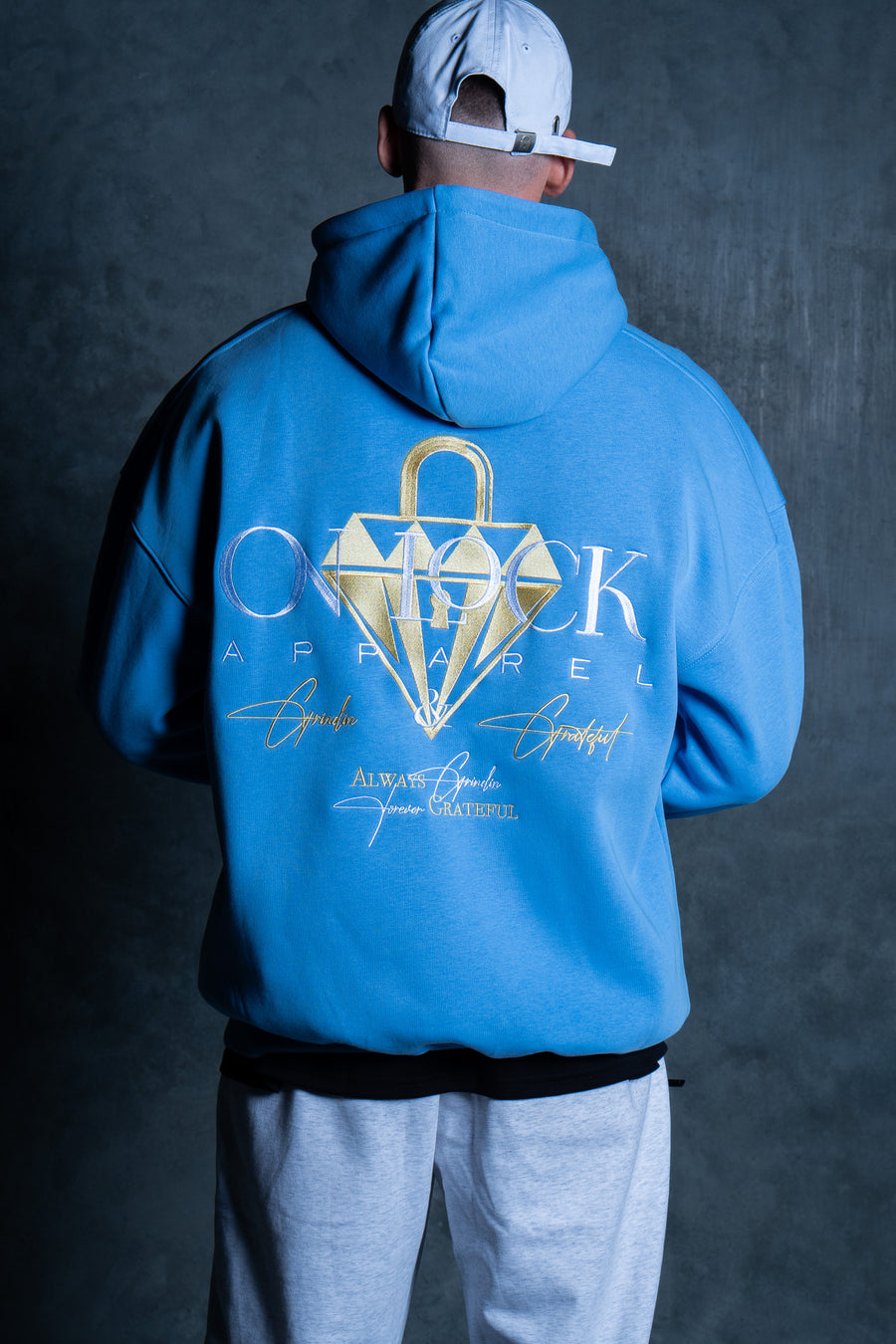 GRATEFUL HOODIE - SKY BLUE
