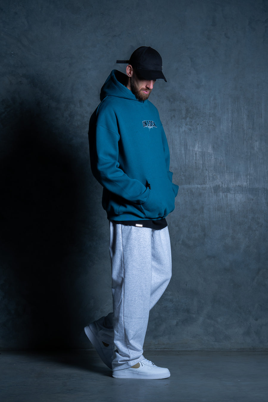 MONOLITH HOODIE - DEEP TEAL