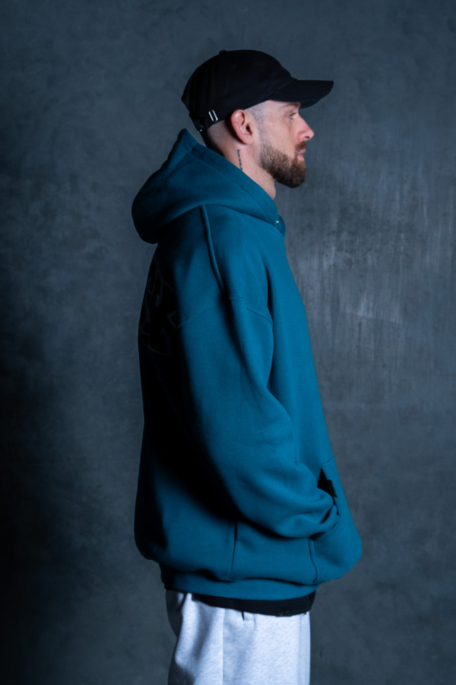 MONOLITH HOODIE - DEEP TEAL