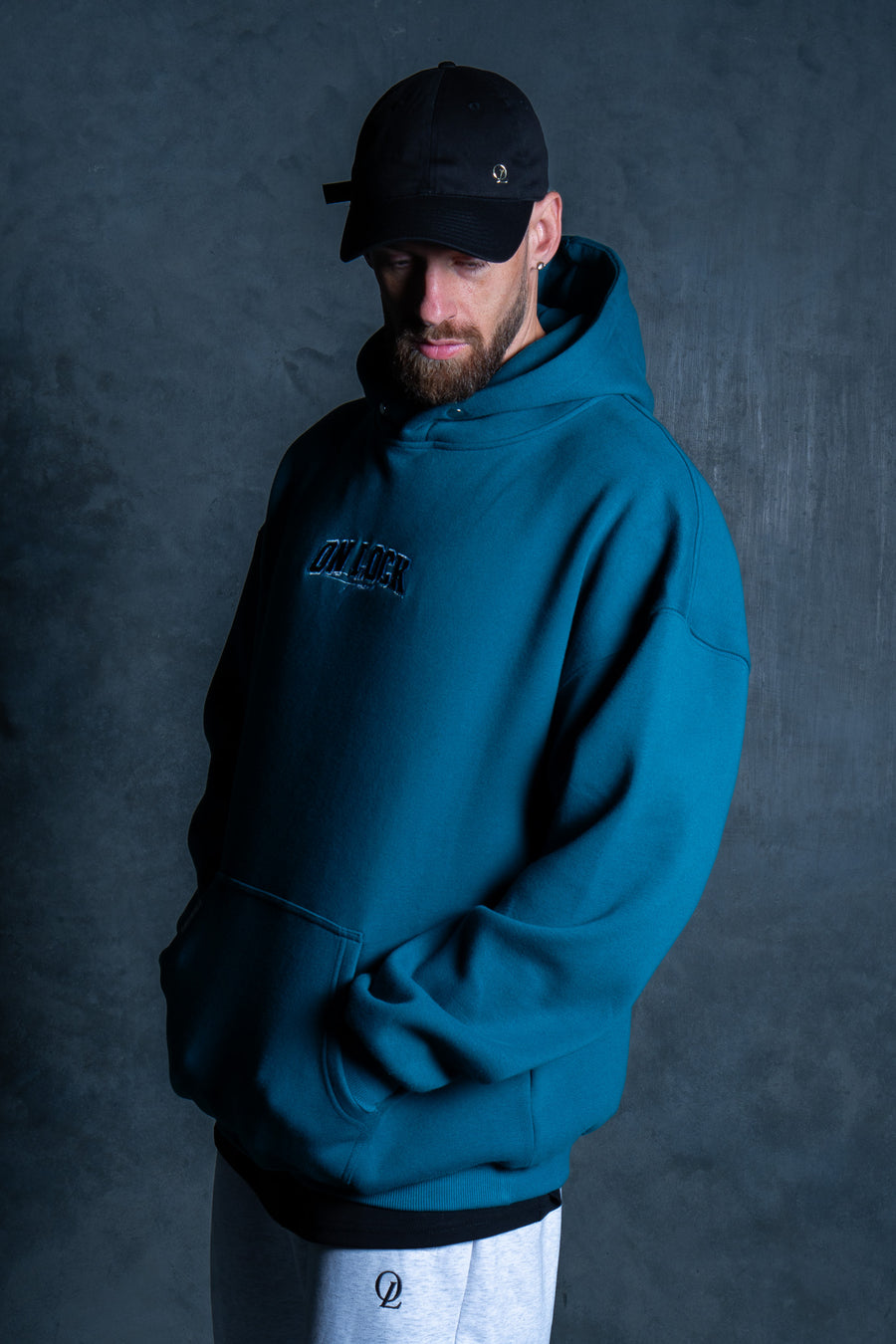 MONOLITH HOODIE - DEEP TEAL