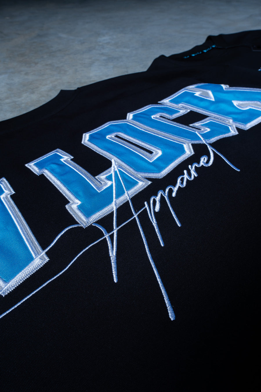 MONOLITH L/S TEE - BLACK FT. ARCTIC BLUE