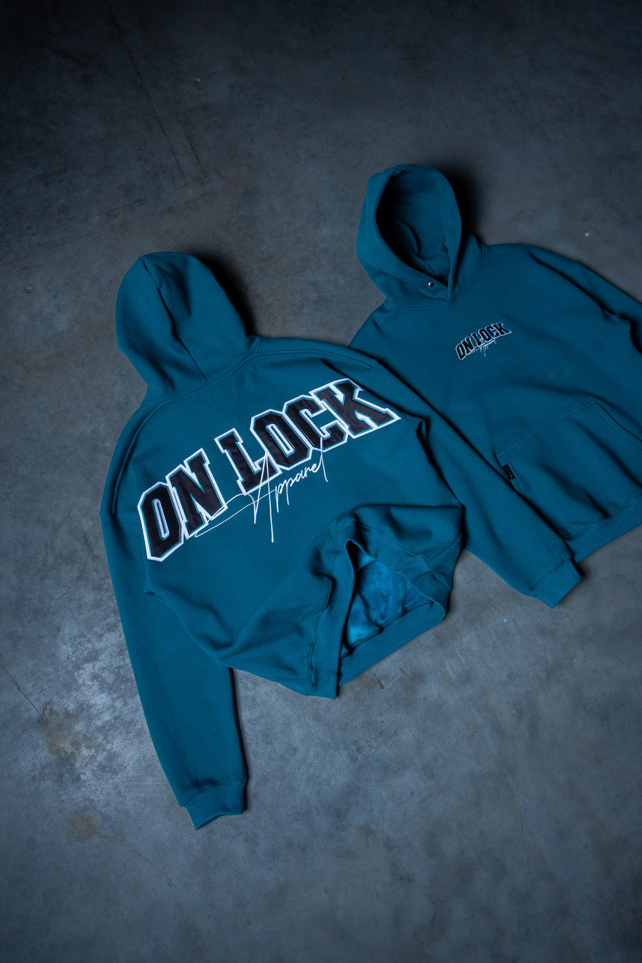 MONOLITH HOODIE - DEEP TEAL