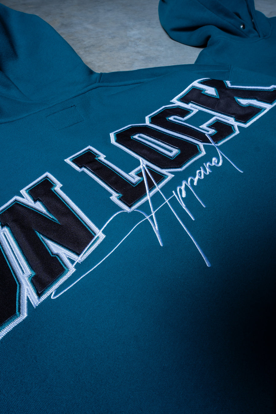 MONOLITH HOODIE - DEEP TEAL
