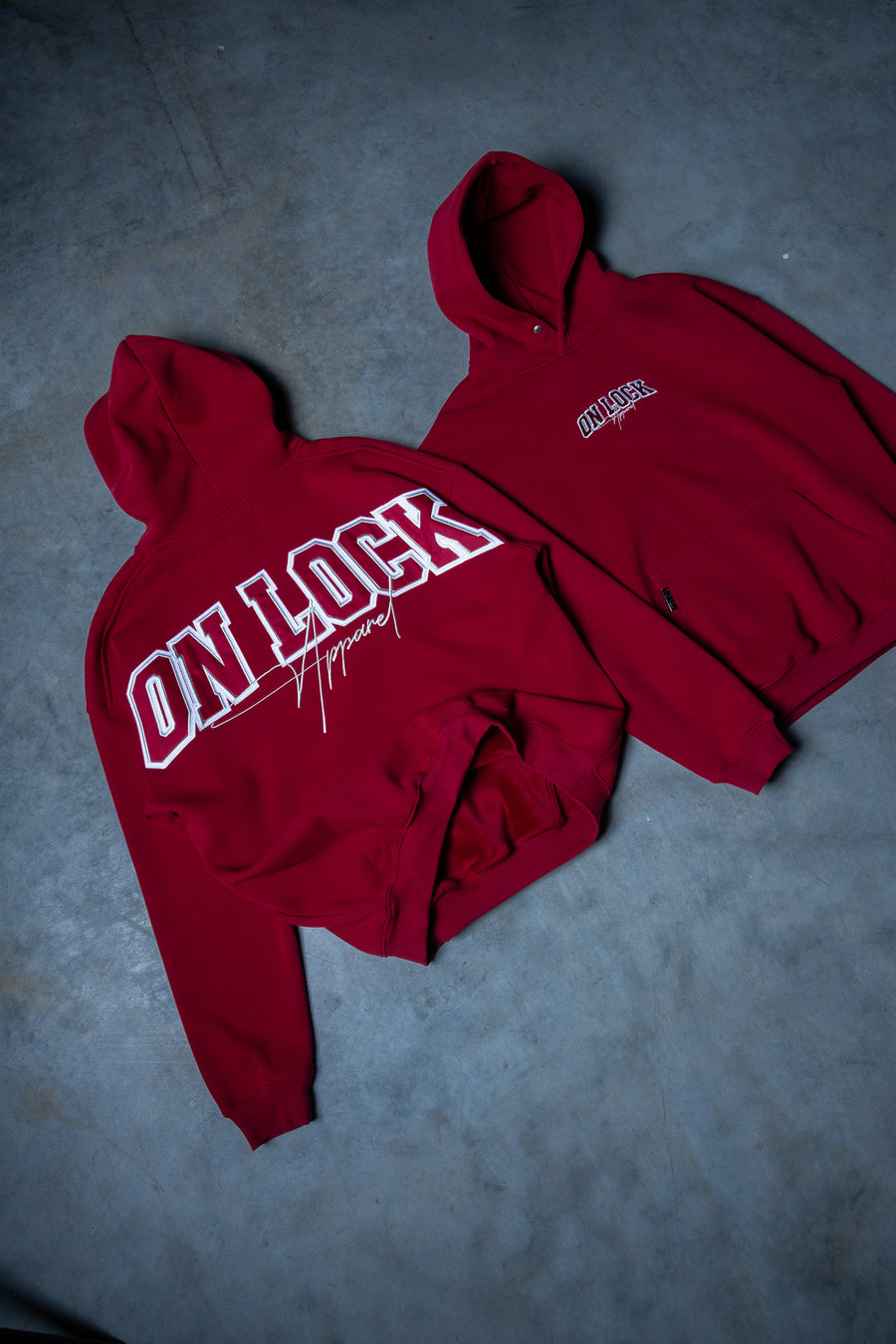 MONOLITH HOODIE - BLOOD RED